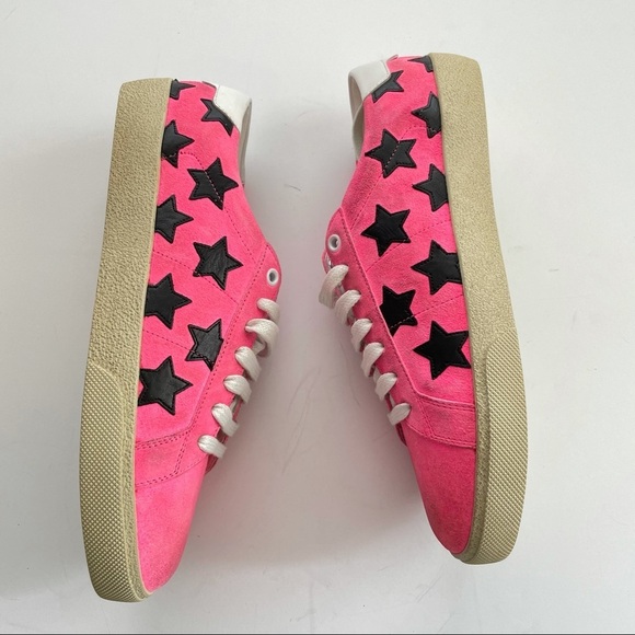 SAINT LAURENT Court Classic Sl06 Pink Star Sneaker - Picture 8 of 12